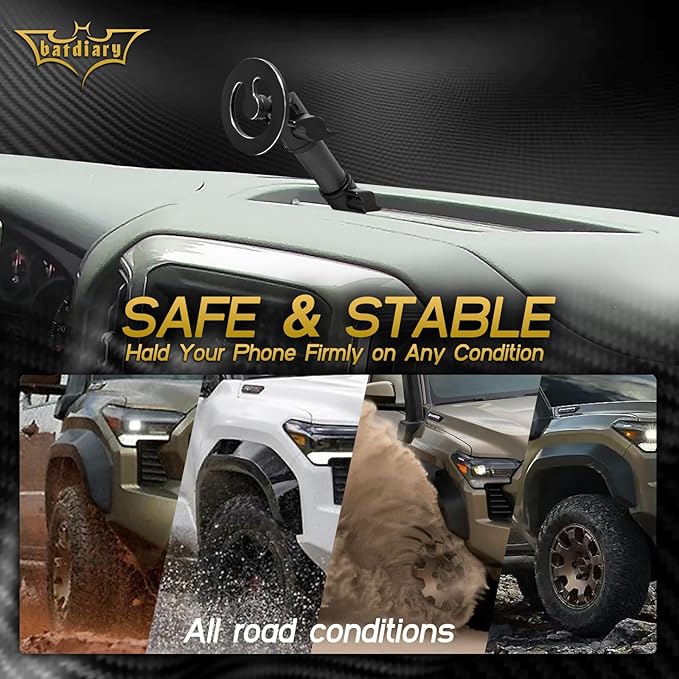 2024 Silverado 1500 Magnetic Phone Mount Compatible with 2019-2024 Chevy Silverado & 2019-2021 GMC Sierra Accessories Metal Cell Phone Holder Dash Platform Mount(No-Drill Installation)
