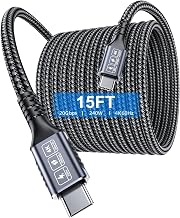 15FT USB C to USB C Cable, 240W Fast Charging, 20Gbps Data, 4K Video - Image 1