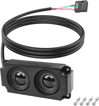 XMSJSIY Motherboard Speaker Internal USB PC Computer Speaker 9 Pin