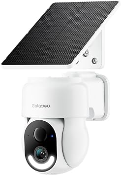 GALAYOU Solar Camera Outdoor Wireless for Home Security 2.4GWiFi, R6 1Pack