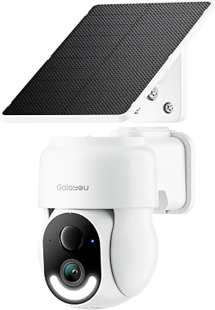 GALAYOU Solar Camera Outdoor Wireless for Home Security 2.4GWiFi, R6 1Pack
