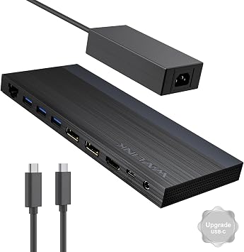 Laptop Docking Station,WAVLINK Dock 3 Monitors,Dual DP,HDMI - Image 2