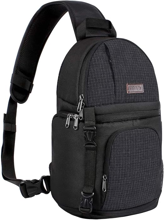 MOSISO Camera Sling Bag, Photography Shoulder Bag Compact Camera Backpack