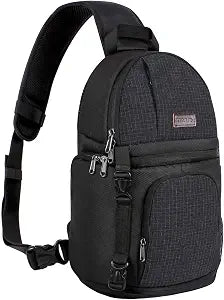 MOSISO Camera Sling Bag, Photography Shoulder Bag Compact Camera Backpack