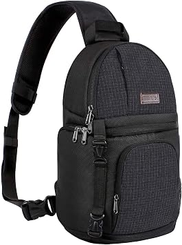 MOSISO Camera Sling Bag, Photography Shoulder Bag Compact Camera Backpack