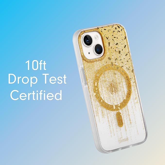 Sonix Case for iPhone 15, 14, 13 | Compatible with MagSafe | 10ft Drop Tested | Drippin' Gold