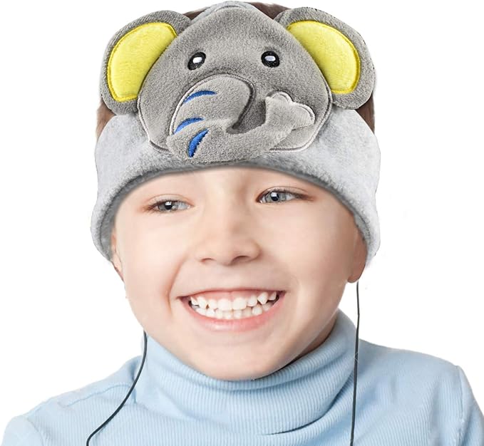 Contixo H1 Kids Headphones, 85dB Volume Limiting with Adjustable Speakers Soft Children Fleece Headband Toddler Headphones