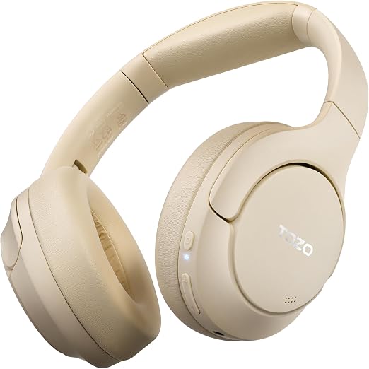 TOZO Hybrid Active Noise Cancelling Headphones, Hi Res Audio