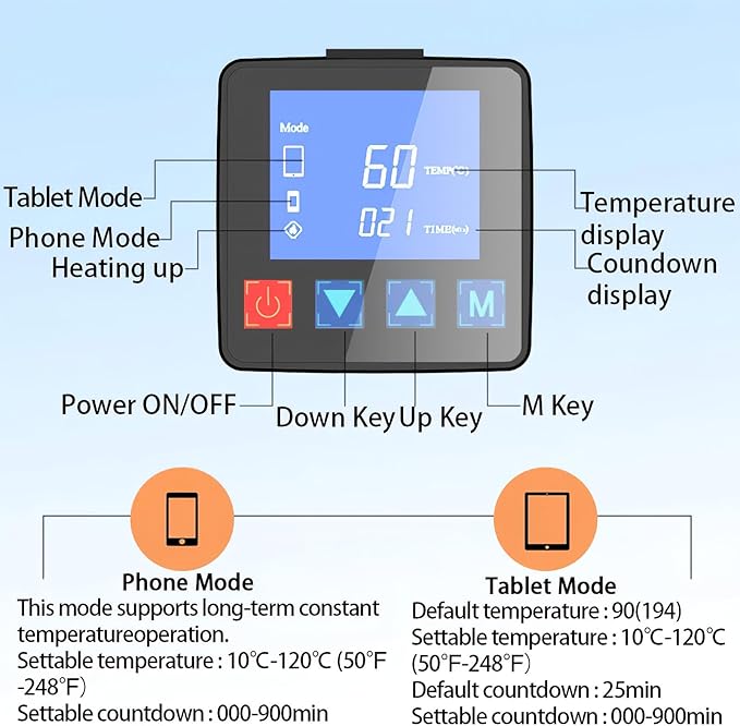 Heating Pad Compatible with iPad iPhone Smartphone LCD Screen Separator Machine Repair Tools Heat Plate