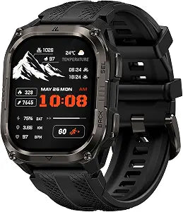 KOSPET Pulse 2 Smart Watch with GPS, 5 ATM/IP69 Waterproof, 15-Day Battery