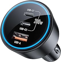 USB C Car Charger Fast Charging 200W, Dual PD 100W Type C Car Charger， - Image 1