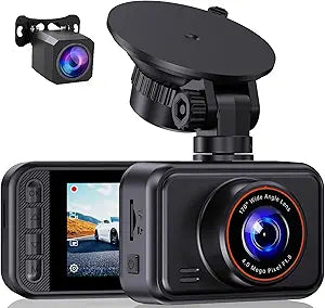 Dash Cam Front and Rear for Cars, 2.5K+1080P Dual Camera with 2" Screen
