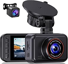 Dash Cam Front and Rear for Cars, 2.5K+1080P Dual Camera with 2" Screen - Image 1
