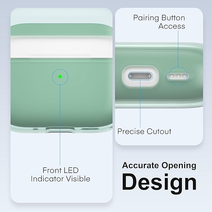 Valkit for Airpods Pro 3 Case Clear with Cleaner Kit | Soft TPU Airpods Pro 3 Generation Case | Protective Cover Shockproof | iPods Pro 3 Cases | for Air pods Pro Gen 3 2025(Clear Green)