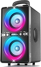YIER Bluetooth Speaker, 200W Peak Loud Stereo with Big Bass, 20H Playtime, TWS, Fast Charging, Portable Handle, Wireless Large Boombox Bocina with LED Light for Party Outdoor Backyard Camping - Image 1