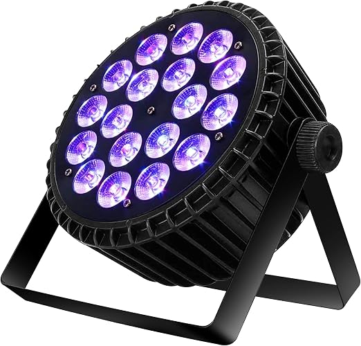 SHEHDS LED Stage Par Lights LED 18X18W DJ Stage Lights 1 Pack
