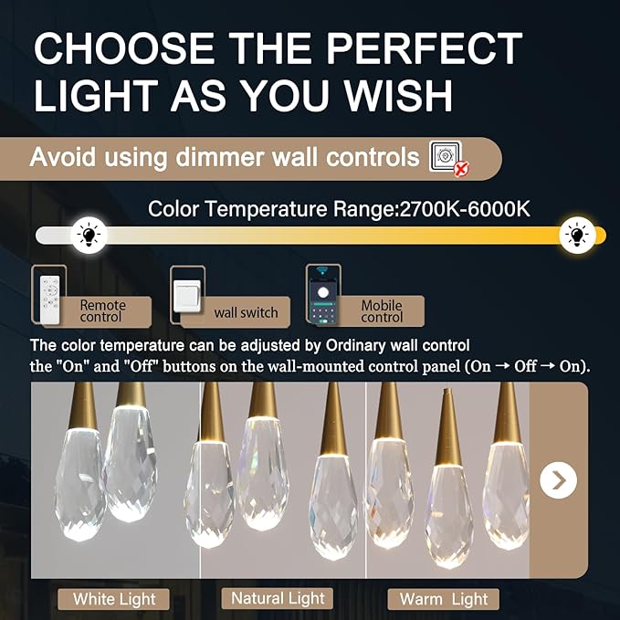 30 Light Extra Large Chandelier for High Ceiling Lights Gold Moderm Pendant Light Fixture Crystal Chandelier for Staircase Foyer Villa Living Room