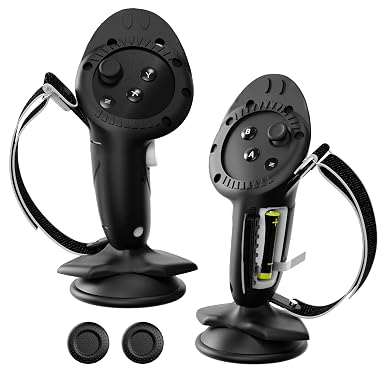 APEXINNO Controller Grips Cover for Meta Quest 3/3S Accessories,Battery Opening Cover with Suction Cup Handle Grip,Adjustable Knuckle Strap,Compatible with Meta Quest 3/3S