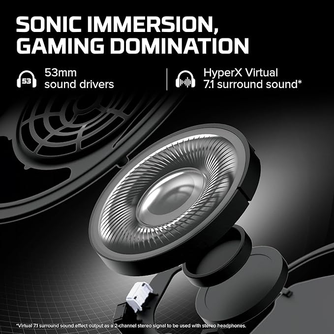HyperX Cloud II Gaming Headset - 7.1 Surround Sound - Memory Foam Ear Pads - Durable Aluminum Frame - Multi Platform Headset - Works with PC, PS4, PS4 PRO, Xbox One, Xbox One S - Red (KHX-HSCP-RD)
