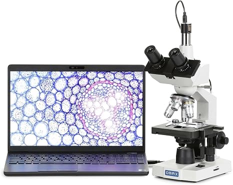 OMAX M83EZ-C03S 2500X LED Digital Trinocular Lab Compound Microscope