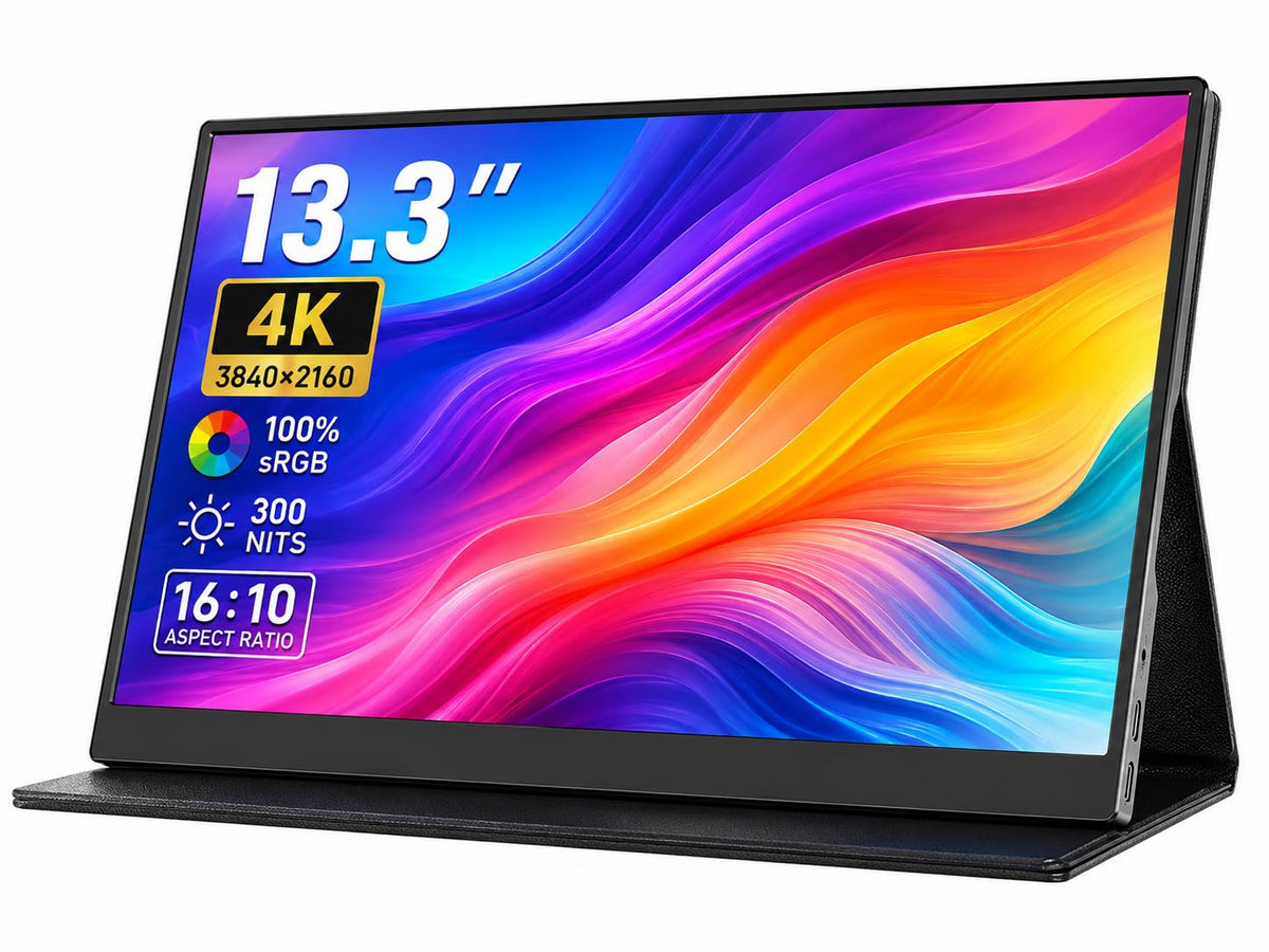 13.3Inch Portable Monitor, 60Hz, 100% sRGB, FHD 4K(3840×2160)