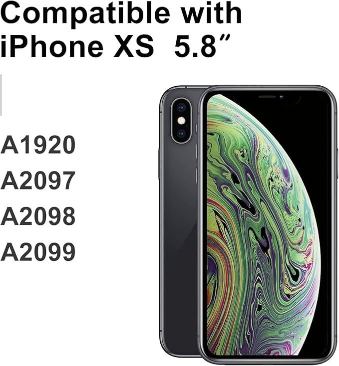 LL TRADER Screen Replacement for iPhone Xs LCD 5.8'' Retina FHD Display COF Touch Screen Digitiser with Repair Tool Kits, Waterproof Tape, Screen Protector