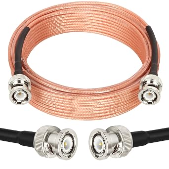 XRDS -RF BNC Cables 35FT, 50 Ohm BNC Male Cable RG316 Antenna Cable for Antenna Scanners Handheld Ham Radios etc.