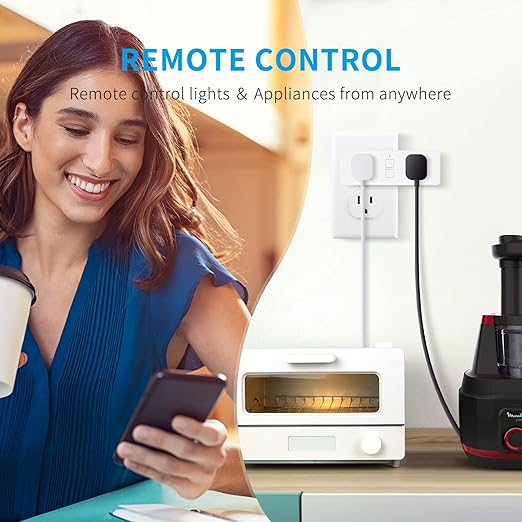 2pcs Dual Smart Plug Bundle with 2pcs Outdoor Smart Plug