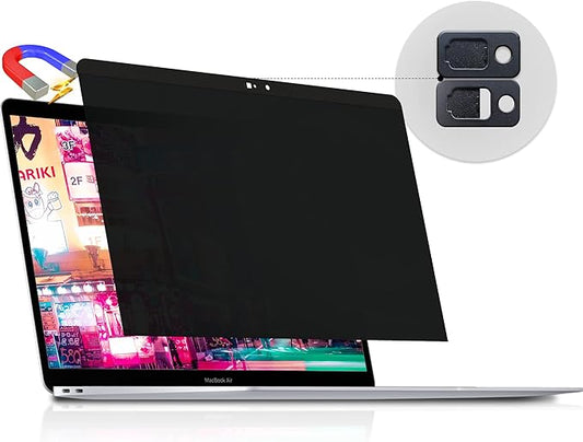 Magnetic Privacy Screen for Macbook Air 13 Inch (2018-2021, M1) / Macbook Pro 13 in (2016-2022, M1, M2), Removable Anti Blue Light Glare Filter for Mac 13In Laptop