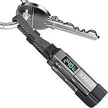 XKCZ 4-in-1 Keychain USB C Cable with V/A/W Display, 240W Fast Charging - Image 1