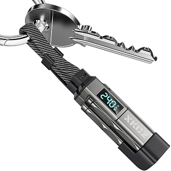 XKCZ 4-in-1 Keychain USB C Cable with V/A/W Display, 240W Fast Charging