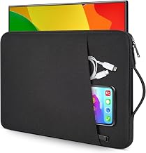 Portable Monitor Case 15.6 Inch, Protective Carrying Sleeve for MNN ForHelp KYY InnoView VILVA COOLHOOD ViewSonic HotYeah KOORUI QQH Zenscreen 15.6" 16.1" Portable Monitor Computer Bag,Black - Image 1