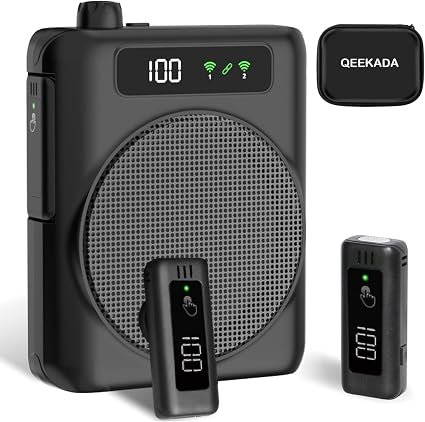Voice Amplifier for Teachers with 2 Mics, Portable Speaker and Microphone