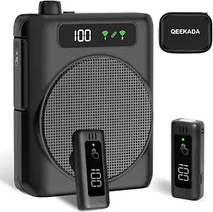 Voice Amplifier for Teachers with 2 Mics, Portable Speaker and Microphone