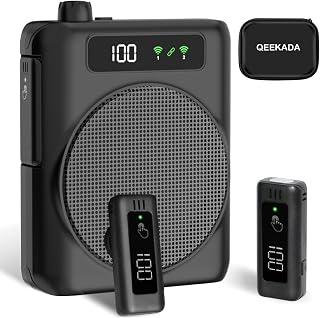 Voice Amplifier for Teachers with 2 Mics, Portable Speaker and Microphone - Image 1
