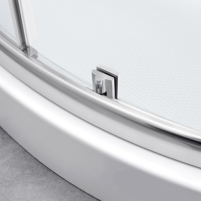 OVE Decors Breeze 36 in. Corner Shower Clear Sliding Door with Walls and Base in Satin Nickel Finish