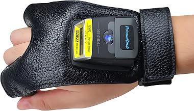 Glove Barcode Scanner 2D GS02 Wearable Zebra SE4107 Reader IP65 Touch Scanning NFC Support Multi-Language for Warehouse, Management System,