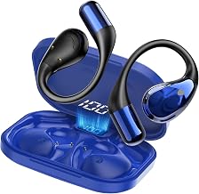 Open-Ear Headphones, Bluetooth 6.0 Wireless Earbuds Powerful Sound, 40H Open Ear Earbuds with ENC Mic, Adjustable Ear Hooks/IP7 Waterproof, Sage Blue - Image 1
