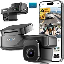 4G LTE Dash Cam with Live View, 2K+1080P Front Inside Anti-Theft Car Camera Live Streaming, Instant Alert via App, Cloud & SD Storage, IR Night Vision, No Screen, 24/7 Parking Mode, GPS, OBD - Image 1