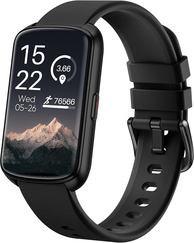 RLQA Fitness Tracker, Smart Watch for Women Men with 24/7 Heart Rate/Blood Pressure/Blood Oxygen Monitor,Sleep Tracker,Step & Calorie Counter, IP68 Waterproof Fitness Watches for Android&iPhone
