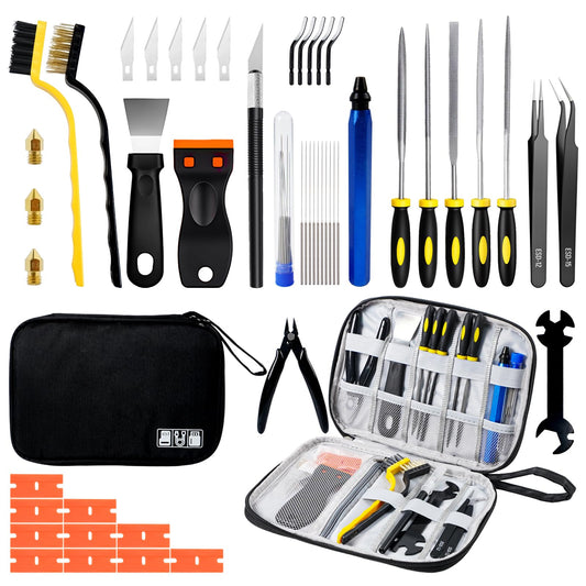 51-Piece 3D Printer Tool Kit with Case for FDM Print Cleanup