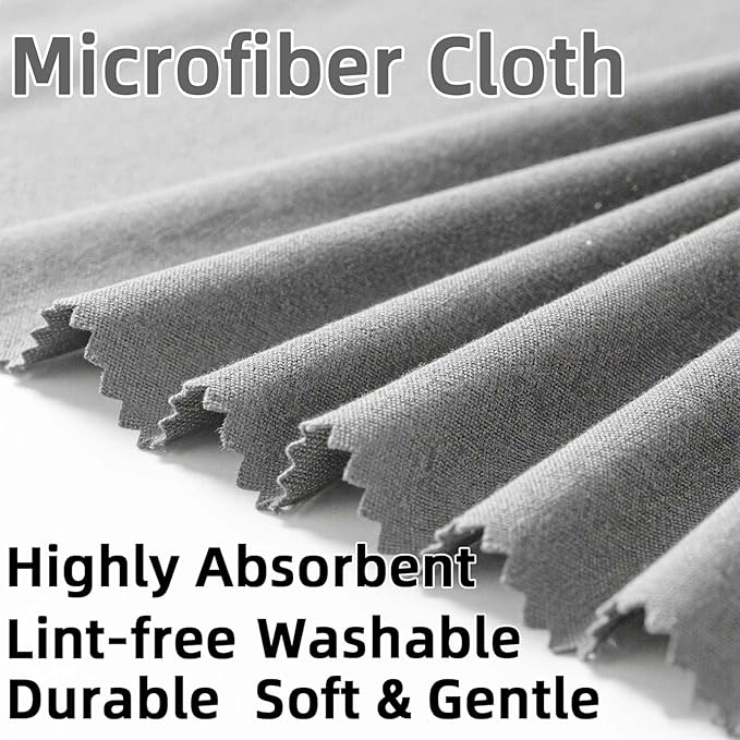6/12 Pack Microfiber Gun Cleaning Cloth, 12"x12" Lint Free Gun Cleaning Rags