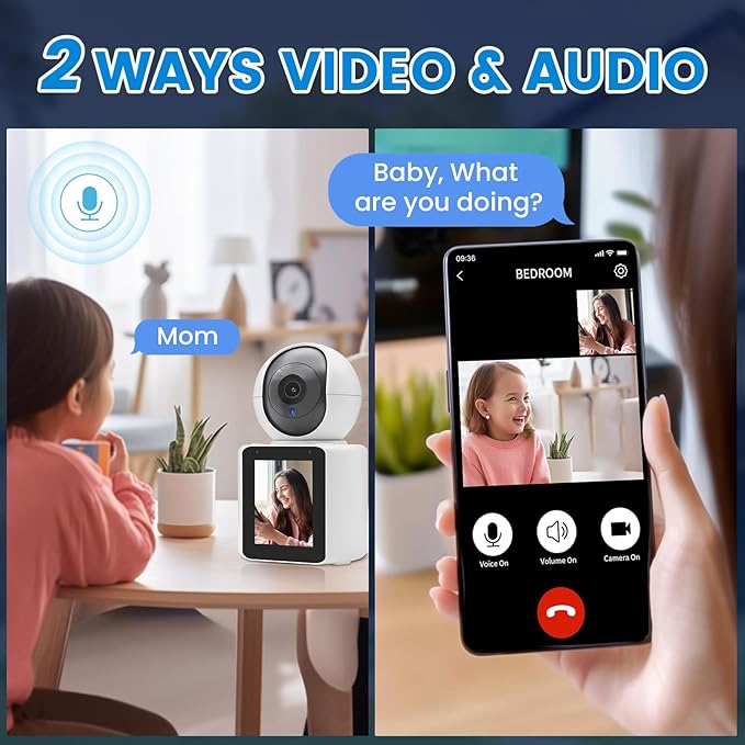 Security Camera, 2K/3MP Outdoor Camera 2.4G Hz E27 Camera for Home Security, 24/7 Recording, Motion Detection and Alarm (C)