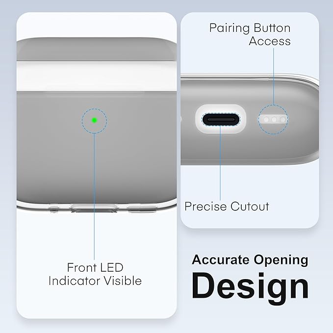 Valkit for Airpods Pro 3 Case Clear with Cleaner Kit | Soft TPU Airpods Pro 3 Generation Case | Protective Cover Shockproof | iPods Pro 3 Cases | for Air pods Pro Gen 3 2025(Clear Black)