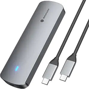 Yottamaster M.2 NVMe SATA SSD Enclosure, USB 3.2 Gen 2 10Gbps Adapter