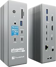 Plugable Thunderbolt 5 Dock: Dual HDMI 2.1 Up to 8K 60Hz / 4K 144Hz, 140W - Image 1