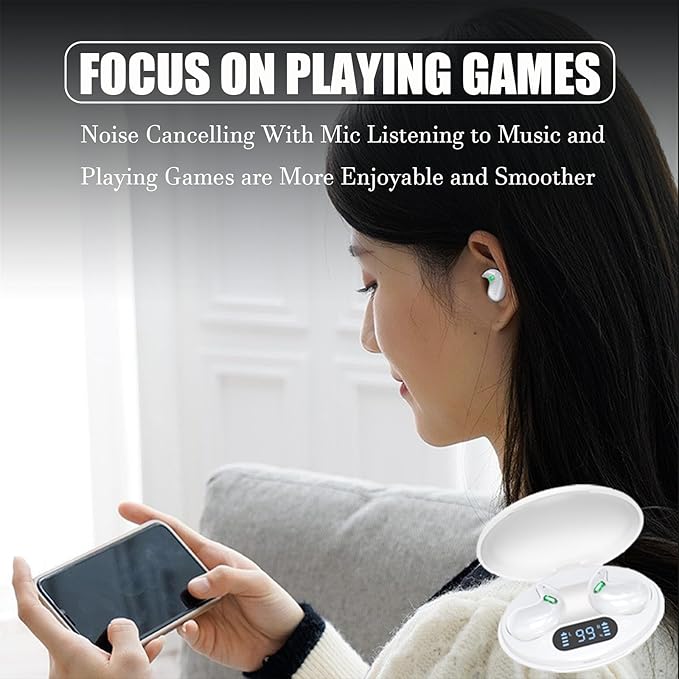 T16 Wireless Bluetooth 5.3 Noise Cancelling Sleep Earbuds for Side Sleepers