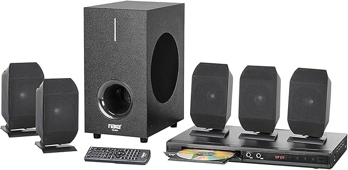 Naxa Electronics ND-864 5.1 Channel High-Powered Home Theater DVD & Karaoke Speaker System