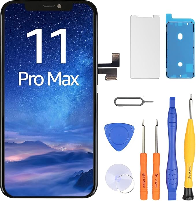LL TRADER Screen Replacement for iPhone 11 Pro Max 6.5" LCD Retina Display Touch Screen Digitiser with Repair Tool Kits 2025 New Model