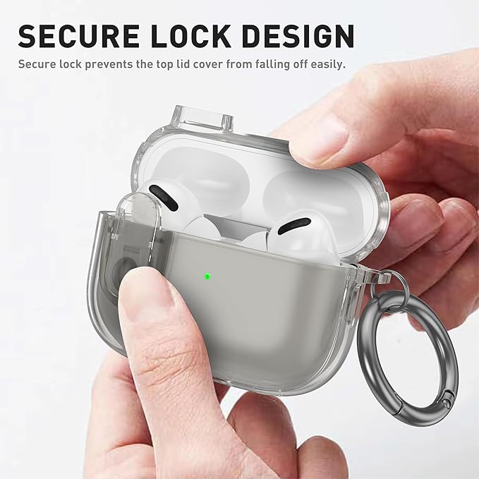 Valkit Compatible AirPods Pro Case, Clear with Cleaner Kit, Soft TPU Protective Cover for AirPods Pro Gen 2nd/1st 2023/2022/2019